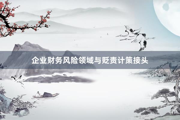 企业财务风险领域与贬责计策接头